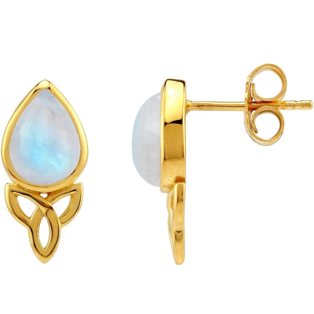 Moonstone sterling silver earrings